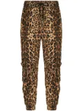 Dolce & Gabbana leopard-print track pants - Brown