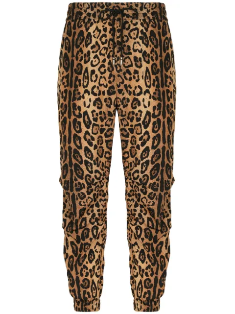 Dolce & Gabbana leopard-print track pants