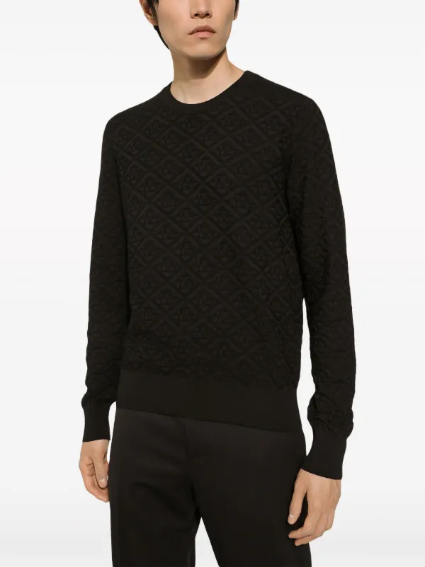 Dolce Gabbana diamond pattern Silk Jumper Farfetch