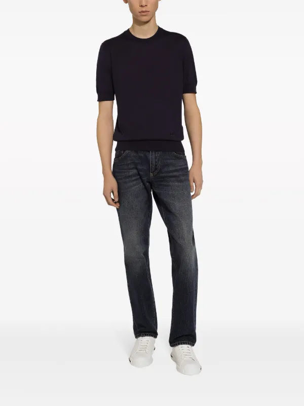 Dolce & Gabbana シルクニットトップ | ブルー | FARFETCH JP
