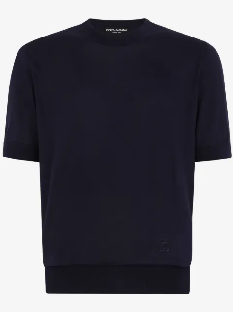 Dolce & Gabbana haut en maille à logo brodé