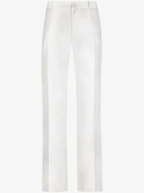 Dolce & Gabbana straight-leg silk tailored trousers