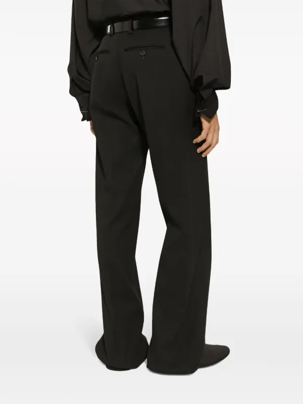 Dolce & Gabbana straight-leg Wool Trousers | Black | FARFETCH JO