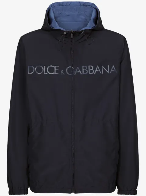 Dolce & Gabbana logo-print reversible parka