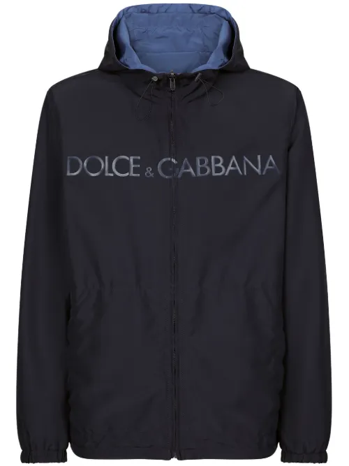Parka réversible à logo imprimé - Dolce & Gabbana - Modalova
