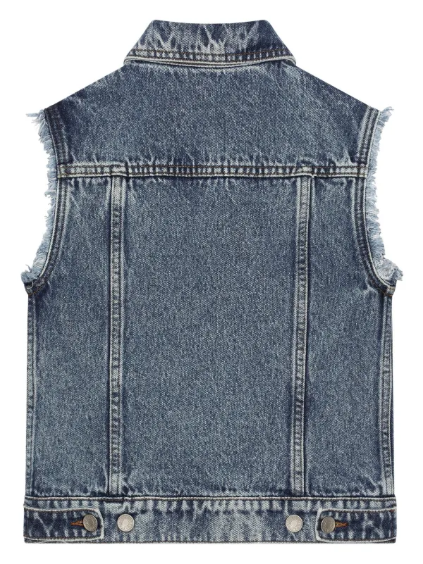 Dolce Gabbana Kids floral-print Denim Vest Blue FARFETCH ID