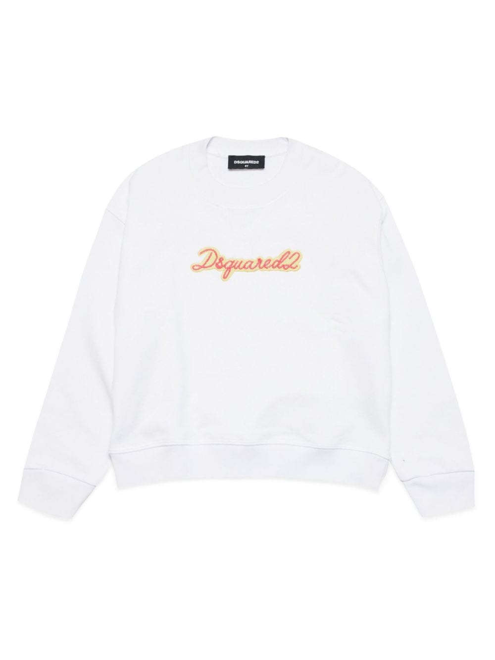 Dsquared2 Kids Sweater met geborduurd logo Wit