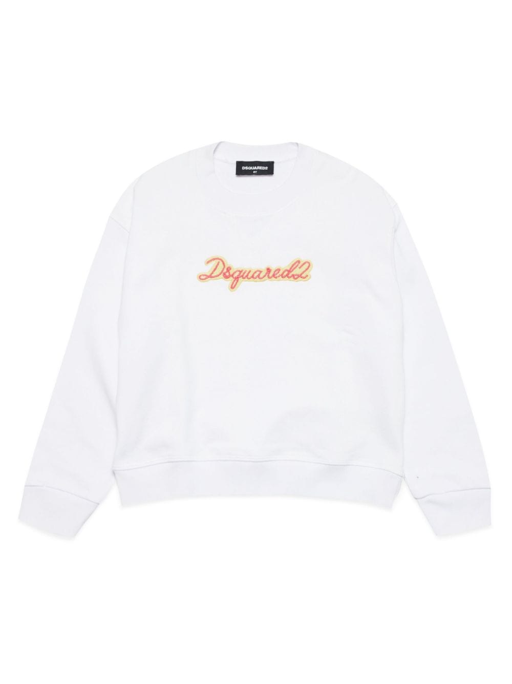 Dsquared2 Sweatshirt Mit Logo-stickerei In White