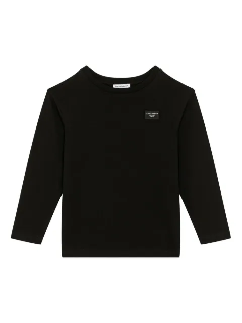 Dolce & Gabbana Kids logo-appliqué cotton T-shirt