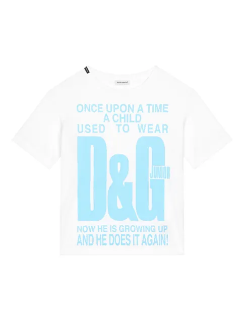 Dolce & Gabbana Kids slogan-print T-shirt