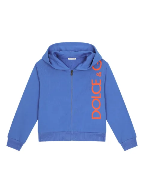 Dolce & Gabbana Kids hoodie en coton à logo imprimé