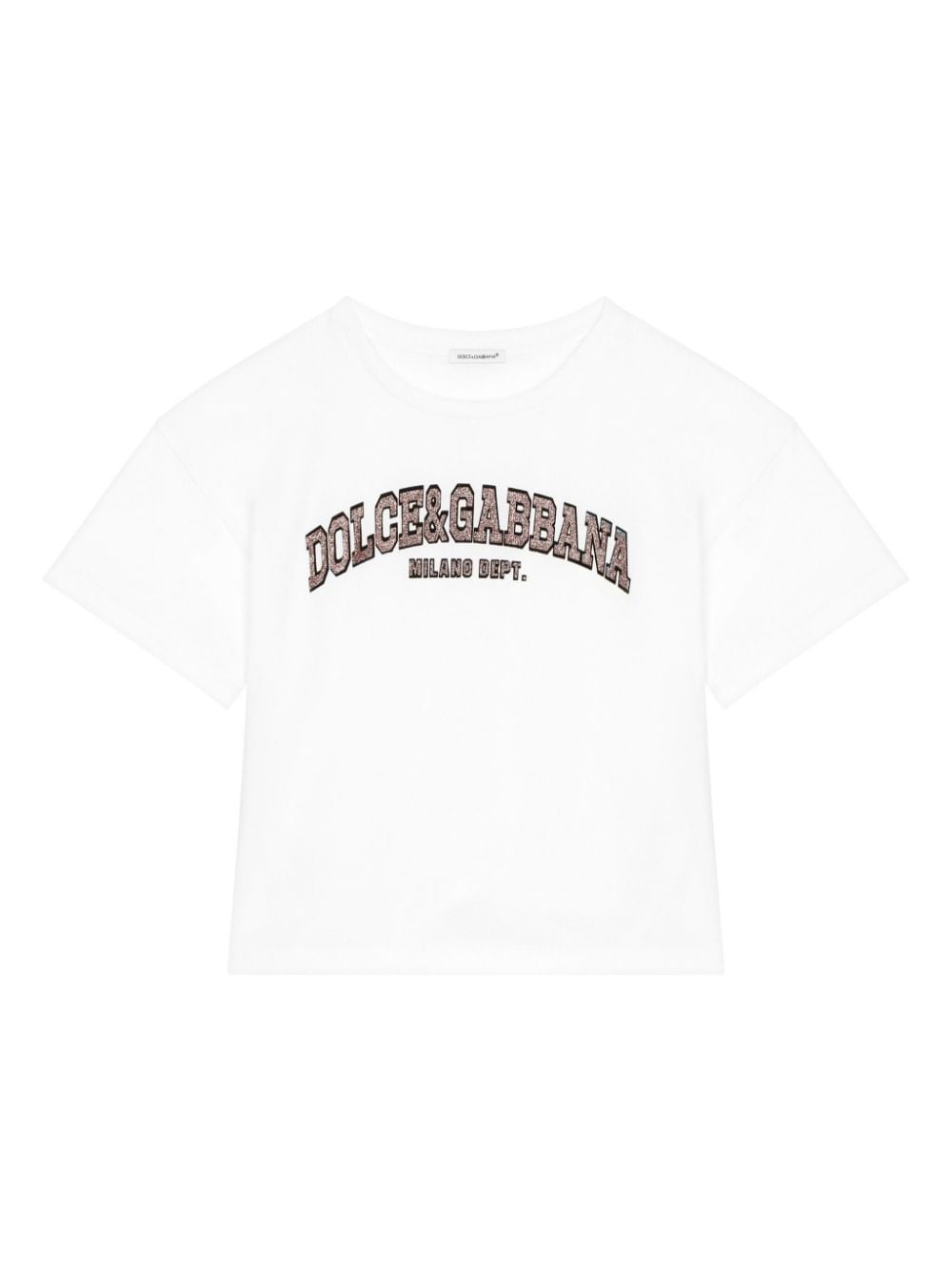 Dolce & Gabbana Kids' Logo-print Cotton T-shirt In White