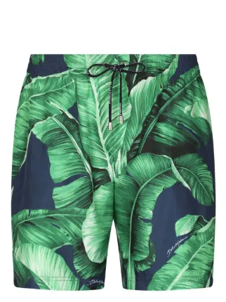 Banana print swim trunks online