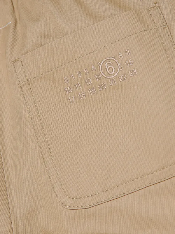 MM6 Maison Margiela Kids ワイドチノパンツ | ニュートラル