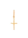 Dolce & Gabbana cross-pendant hoop earring - Gold