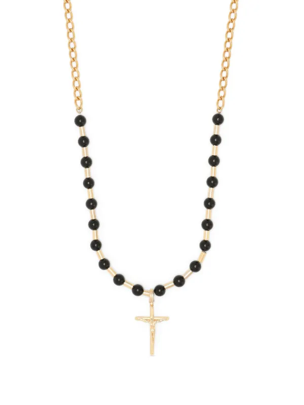 アクセサリー DOLCE&GABBANA Chain belt cross necklace Cross pendant necklace in GOLD for Women | Dolce&Gabbana® US