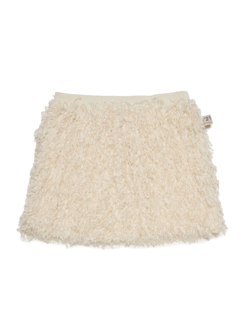 N°21 Kids' Faux-fur Skirt In Neutrals