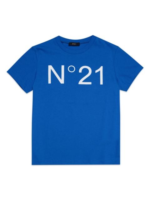 Nº21 Kids logo-print cotton T-shirt