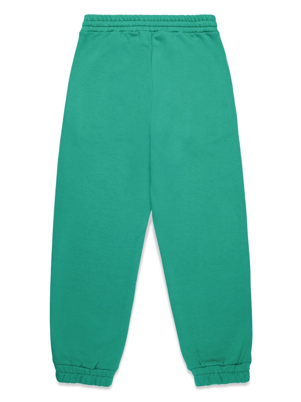 Shop N°21 Logo-print Fleece Cotton Sweatpants In Green