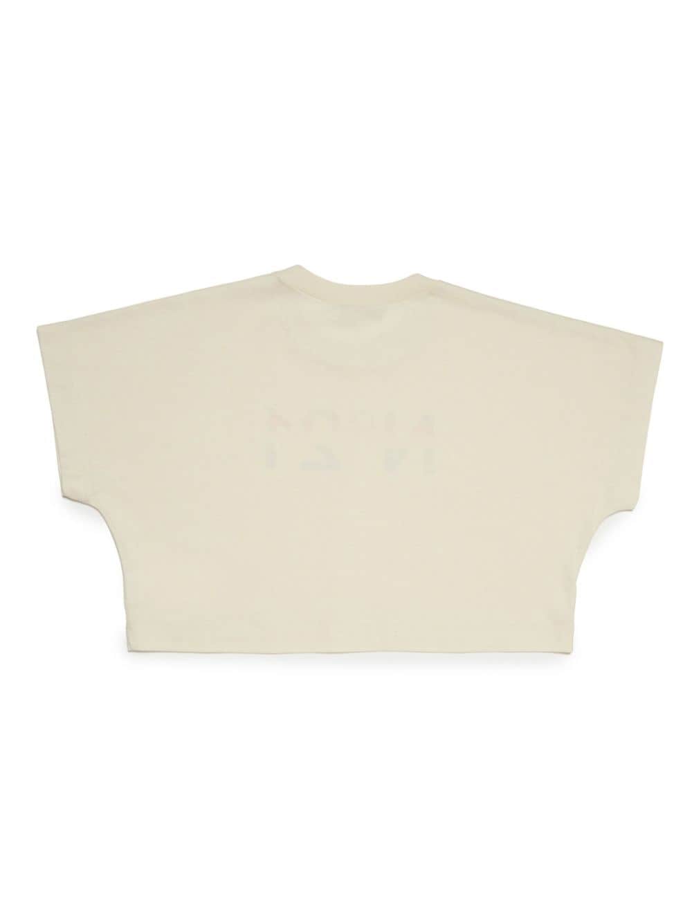 Shop N°21 Logo-print Cotton T-shirt In Weiss