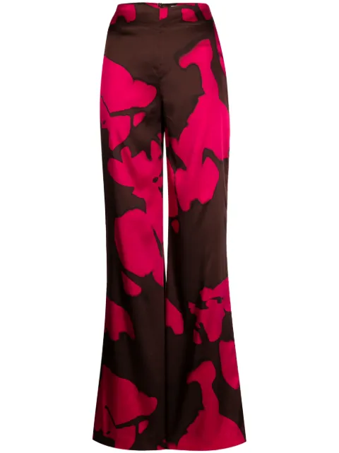 Silvia Tcherassi Andie abstract-pattern print palazzo trousers 