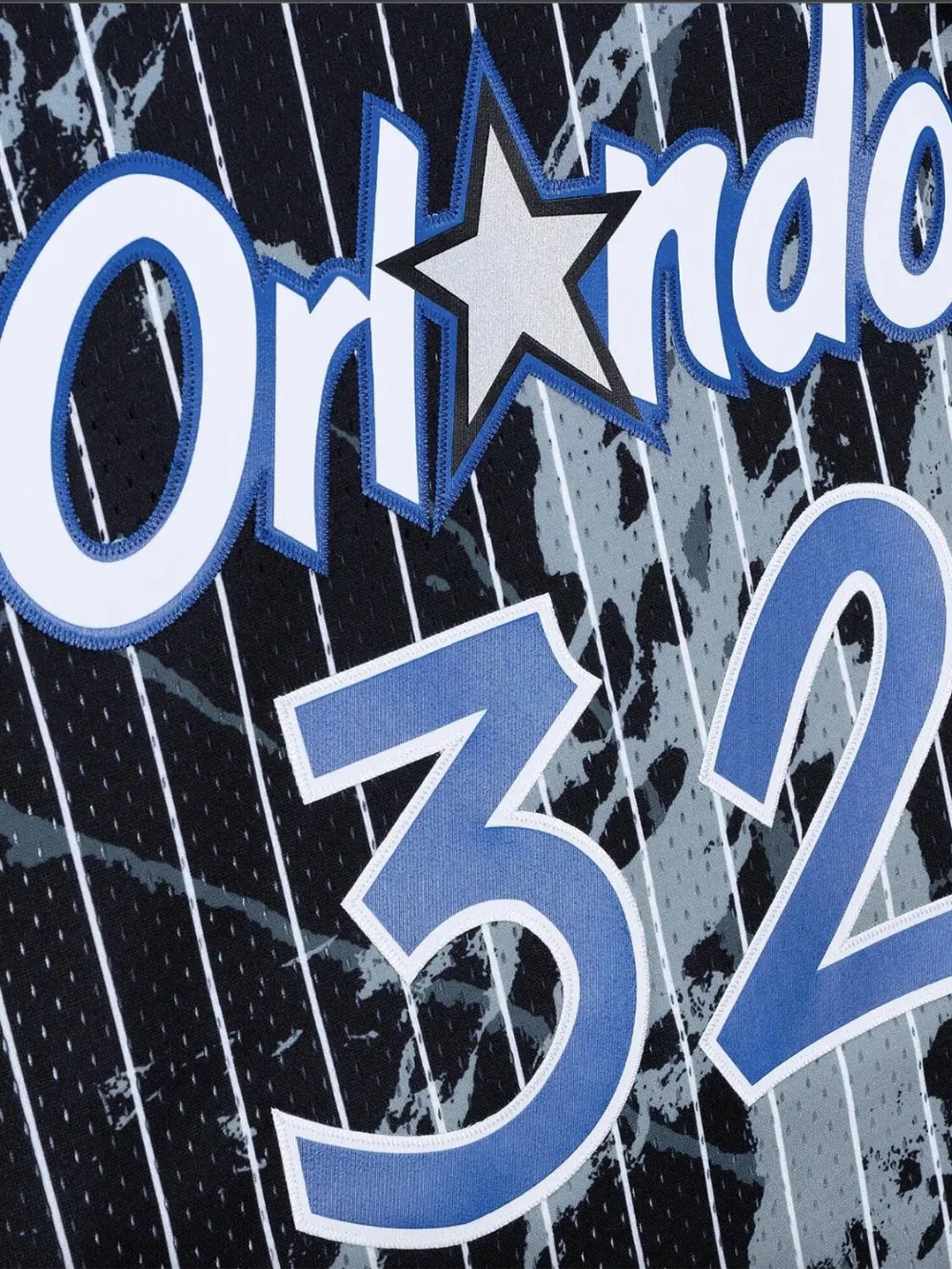 Mitchell & Ness "nba Orlando Magics 1994 Shaquille O'neal" Marble Swingman Jersey Vest Top In Black