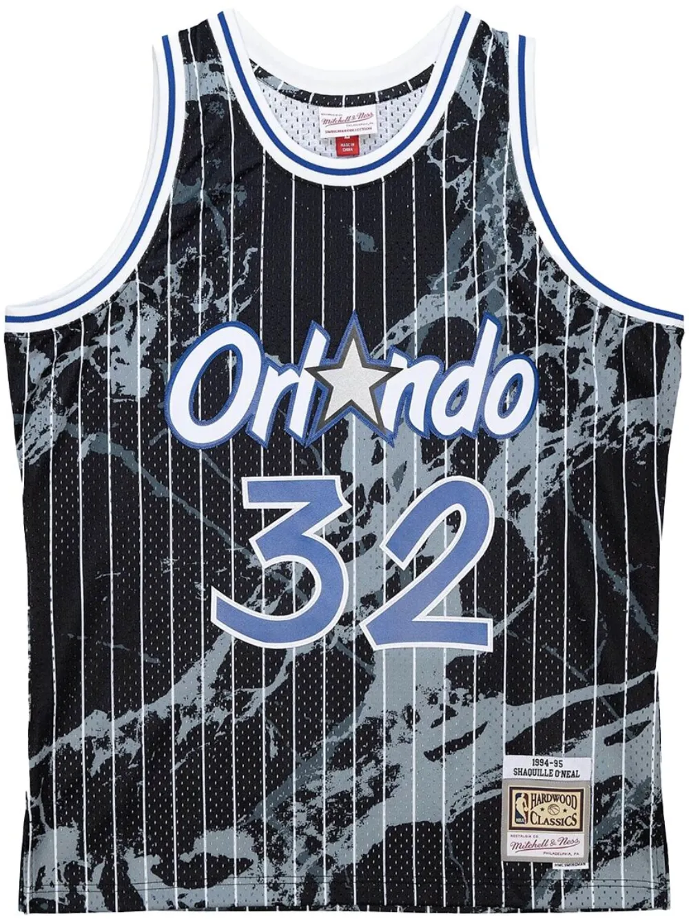 Mitchell & Ness "NBA Orlando Magics 1994 Shaquille O'Neal" Marble Swingman jersey vest top | Black | Image 1