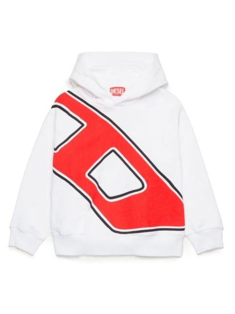 Diesel Kids Macro D logo hoodie 