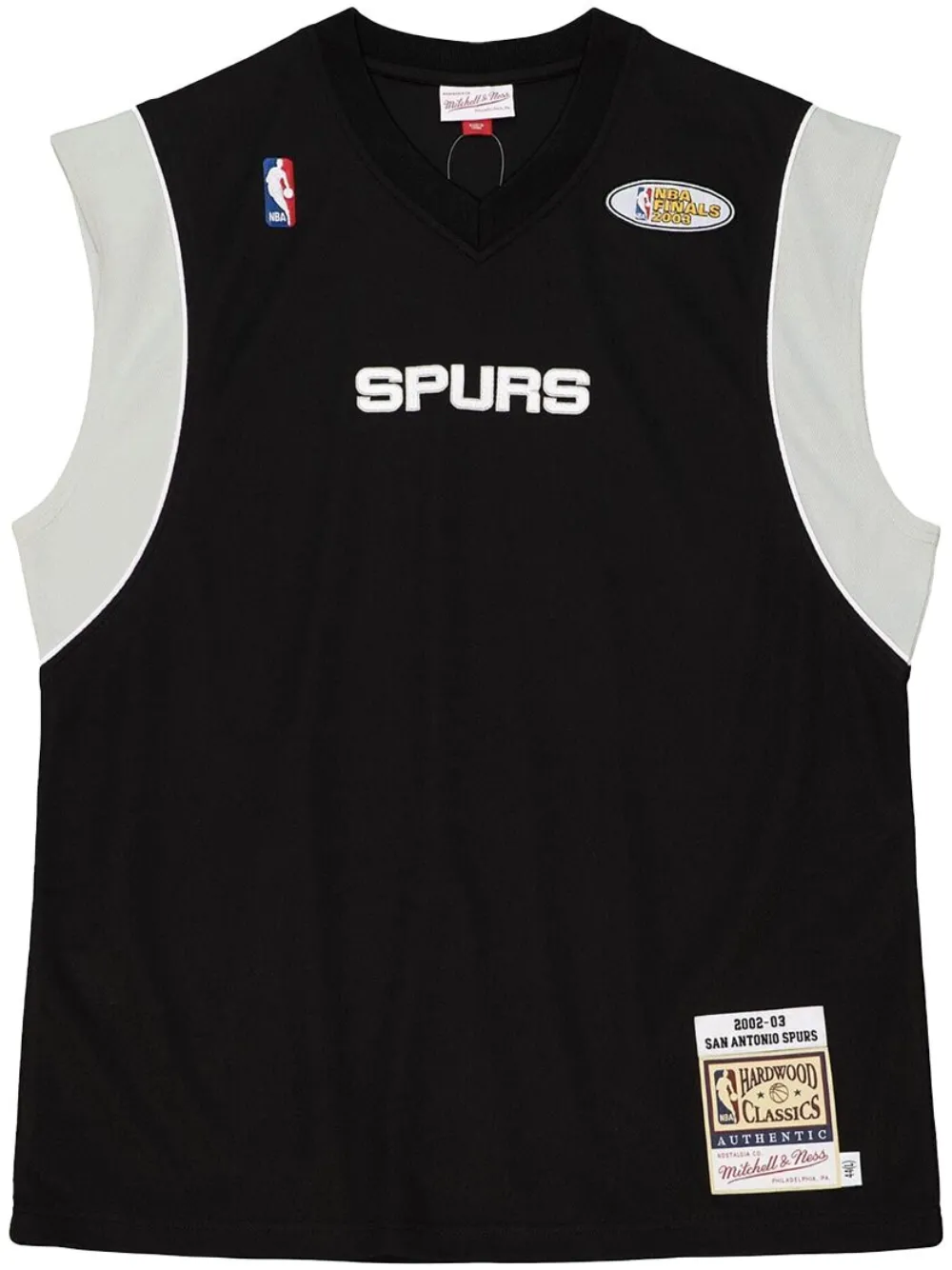 Mitchell & Ness "San Antonio Spurs 2002" Shooting shirt | Black | Image 1