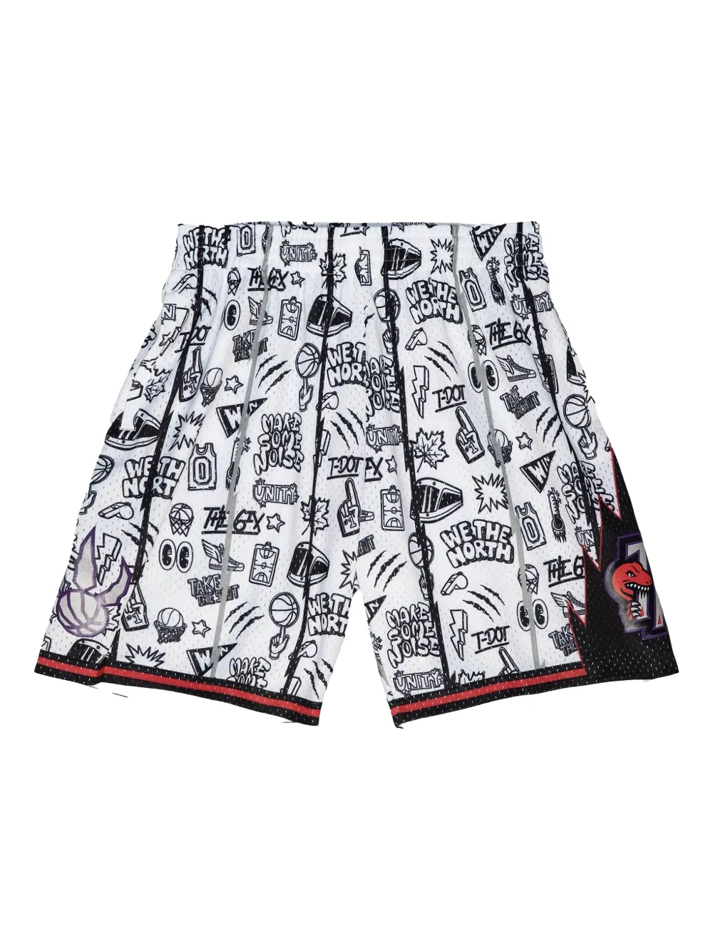 Mitchell & Ness "NBA Toronto Raptors 1998" Doodle Swingman shorts Wit