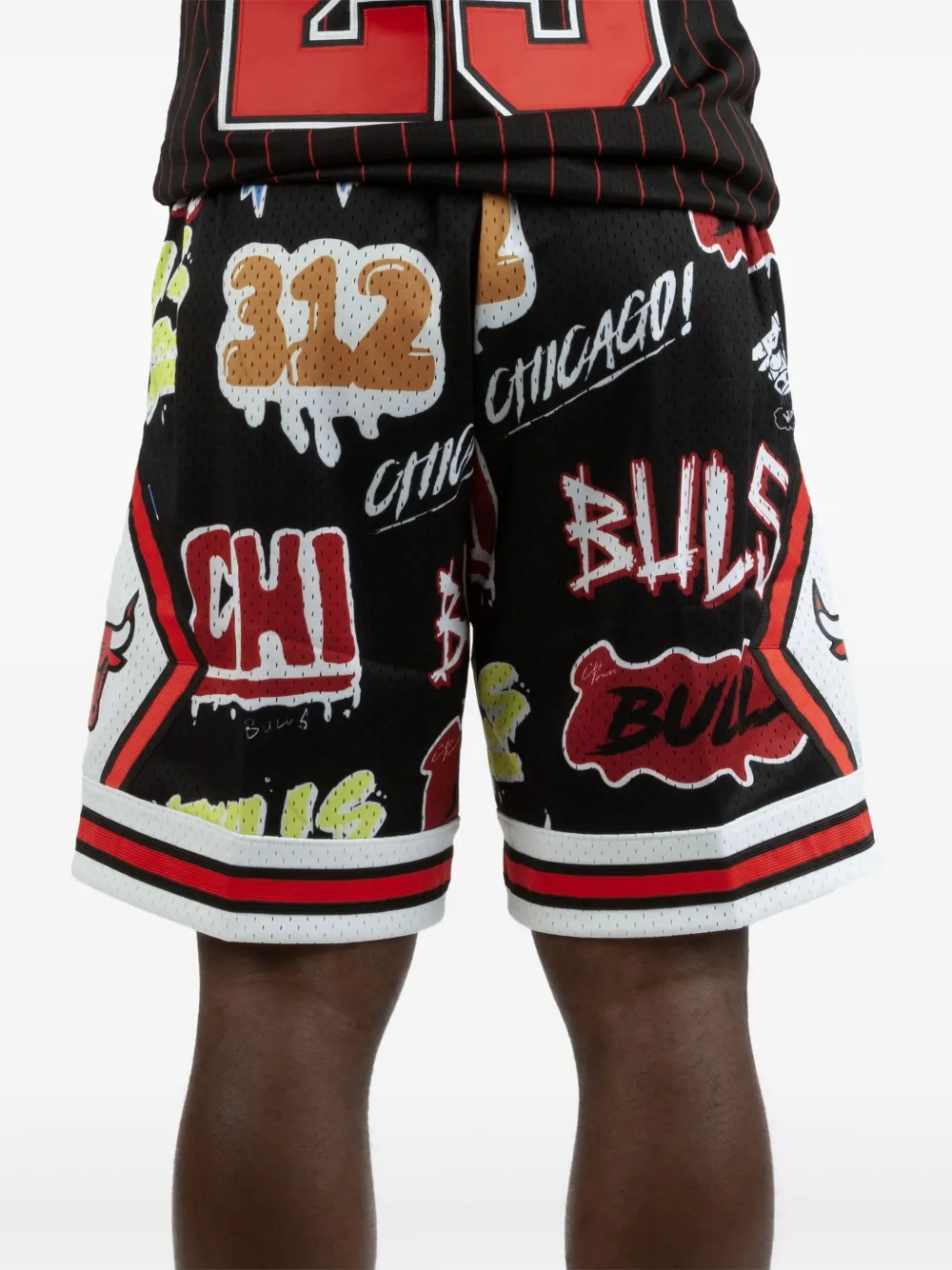 Mitchell & Ness x NBA Chicago Bulls 1997 Slap Sticker スウィングマン ショーツ - Mitchell & Ness x NBA Chicago Bulls 1997 Slap Sticker スウィングマン ショーツ -