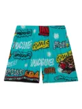 Mitchell & Ness x NBA Vancouver Grizzlies 1998 Slap Sticker Swingman shorts - Blue