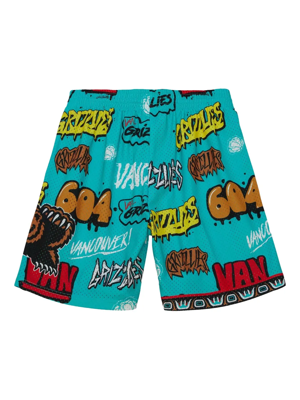 Mitchell & Ness shorts Vancouver Grizzlies 1998 Slap Sticker Swingman en colaboración con NBA | Shorts para correr | Image 2