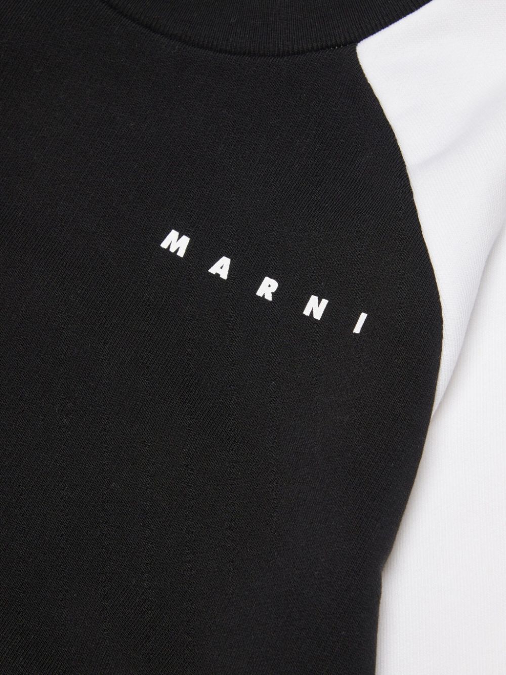 Marni Kids Katoenen sweater met logoprint Zwart