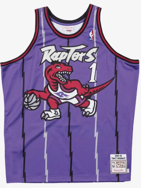 Mitchell & Ness "NBA Toronto Raptors 98 Tracy Mcgrady" authentic road jersey