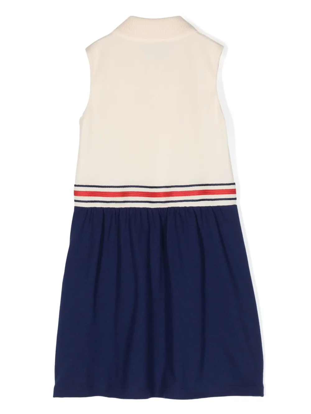 Shop Gucci Colourblock Sleeveless Dress In Neutrals