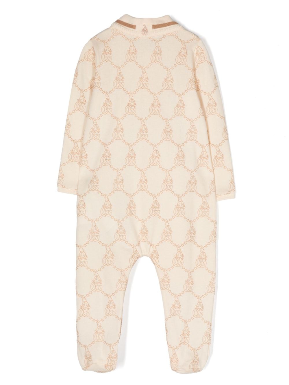 Shop Gucci X Peter Rabbit Piqué Pajama In Neutrals