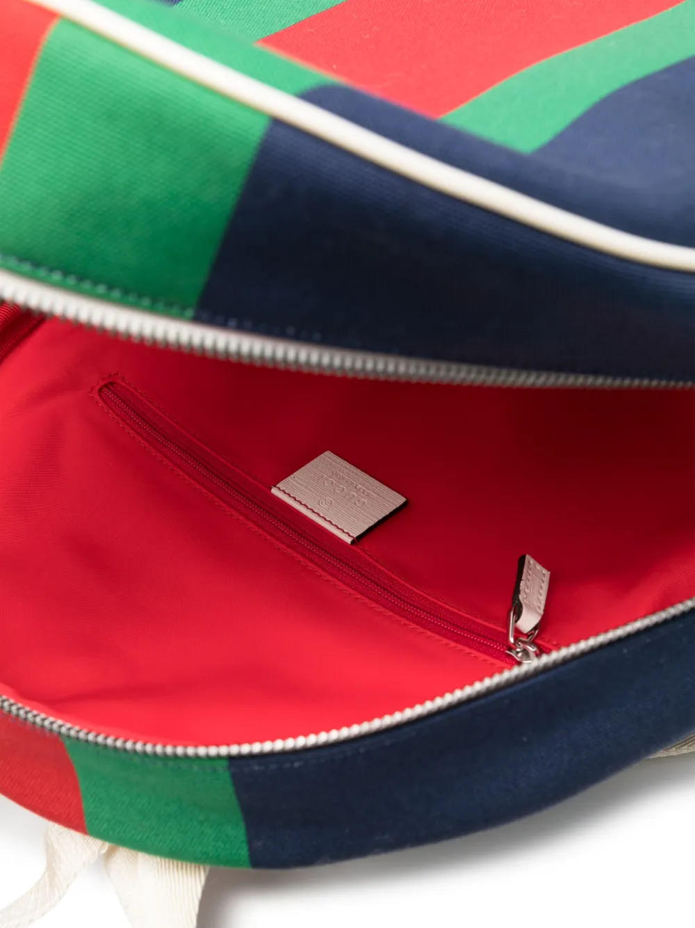 Gucci Kids Gestreepte rugzak Blauw