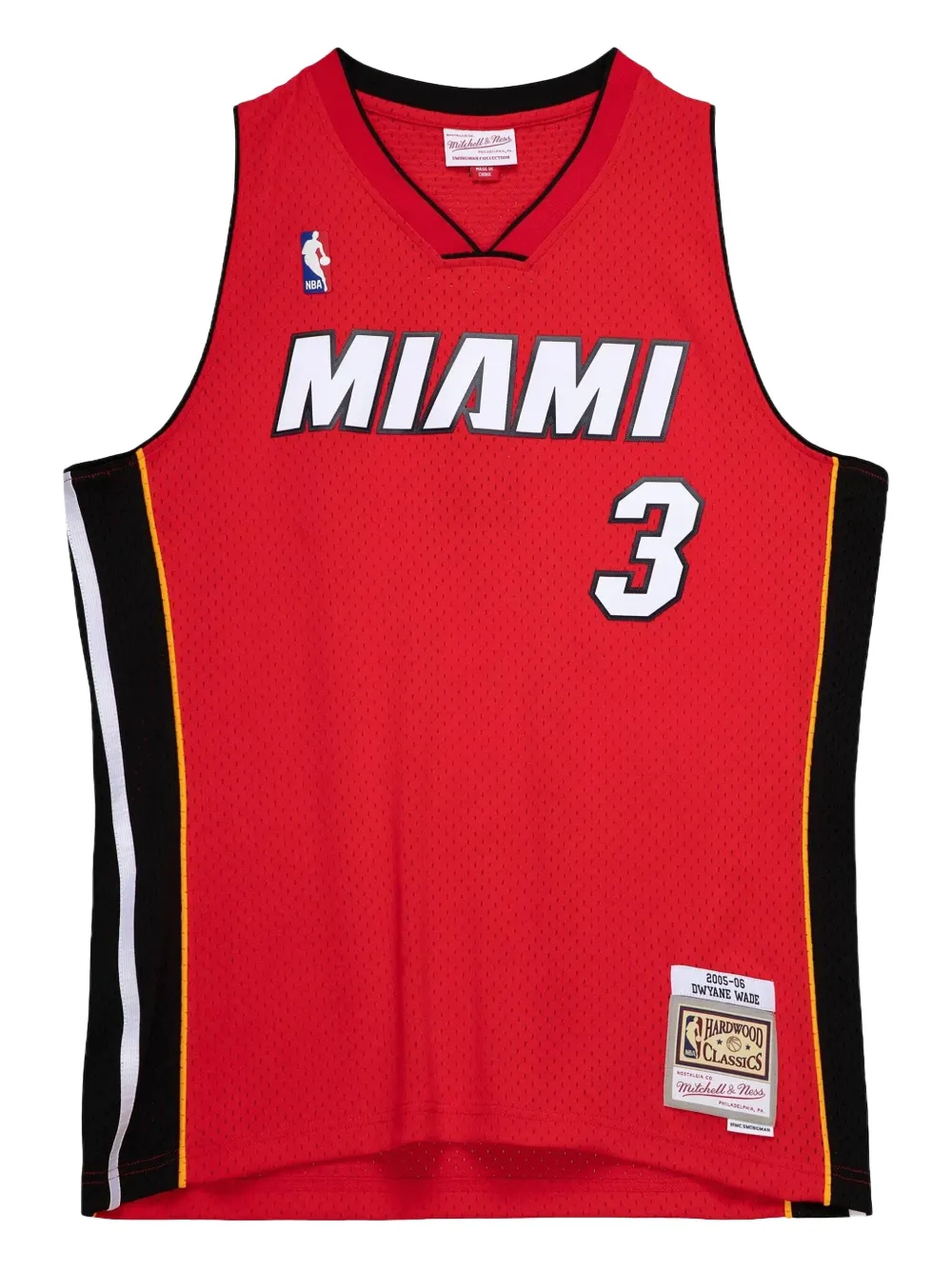 Mitchell & Ness x NBA Heat 2005 Dwyane Wade Alternate débardeur | rouge | Image 1