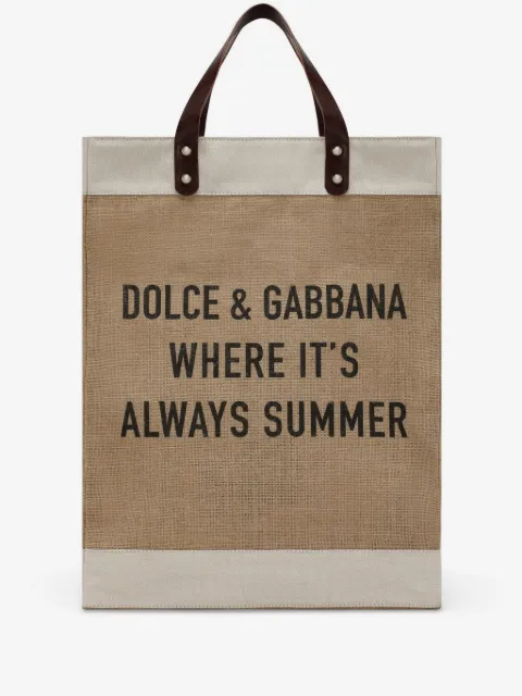 Dolce & Gabbana Shopping logo-print tote bag