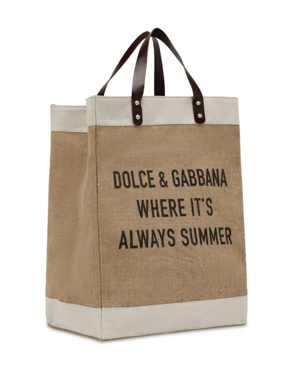 【DOLCE &GABBANA】トートバッグ Dolce & Gabbana Shopping ロゴ トートバッグ | ニュートラル