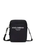 Dolce & Gabbana logo-lettering cross body bag - Blue