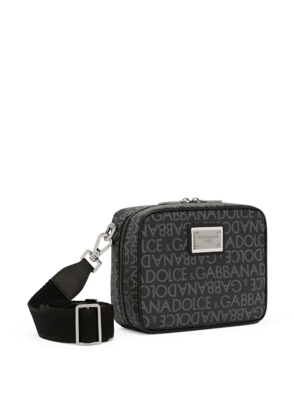 DOLCE & GABBANA ロコ フラク フォルトオハ トッフ トトハック Dolce & Gabbana logo-plaque monogram-pattern Shoulder Bag