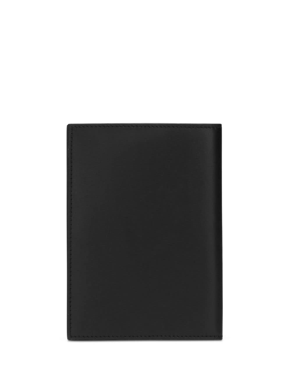 Shop Dolce & Gabbana Logo-embossed Leather Wallet In Black