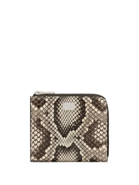 Dolce & Gabbana snakeskin-print leather wallet 
