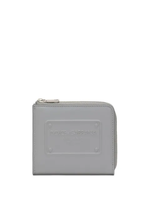 Dolce & Gabbana logo-debossed zip-around wallet