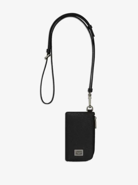 Dolce & Gabbana tarjetero con placa del logo