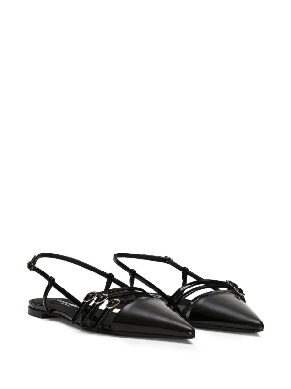 Dolce & Gabbana フラットシューズ | ブラック | FARFETCH JP