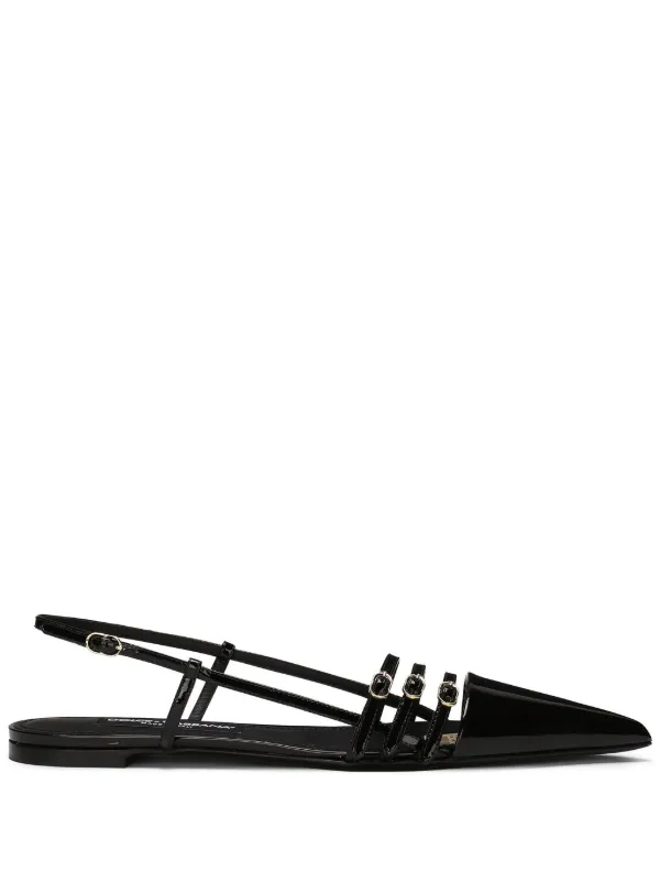 Dolce & Gabbana フラットシューズ | ブラック | FARFETCH JP