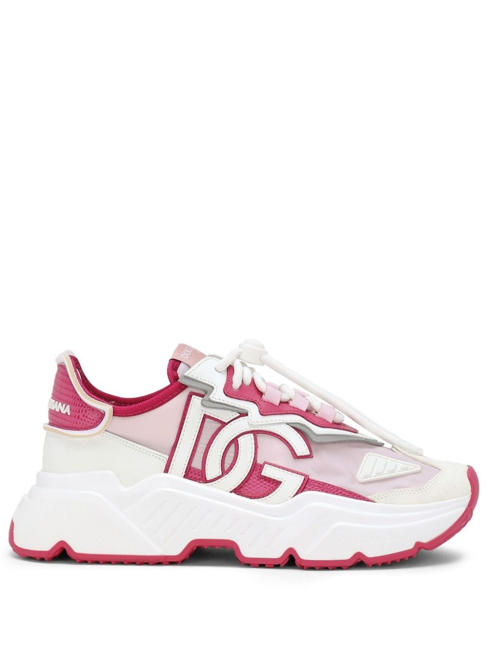 Shop Dolce & Gabbana Day Master Panelled Sneakers In Pink